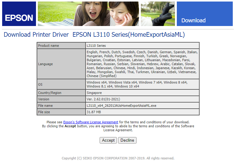 epson l3110 scanner driver free download windows 7