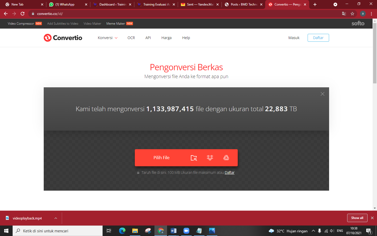 Cara converter file mp4 ke mp3 di komputer tanpa istall aplikasi tambahan